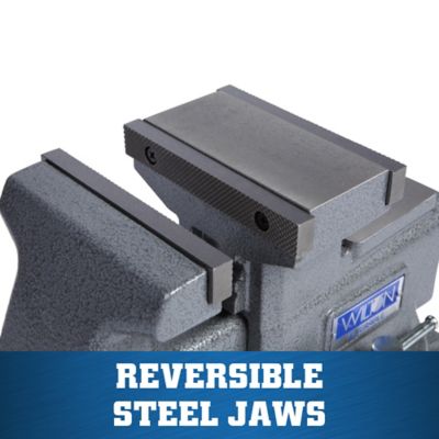 Image showing  5.5 in. Steel Reversible Bench Vise with 360 Degree Swivel Base
