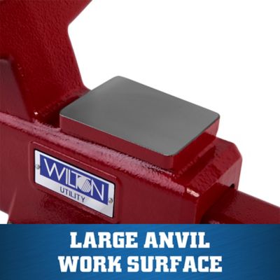 Image showing  6 in. Utility Bench Vise, 6-1/20 in. Jaw Width, 360 deg. Swivel Base