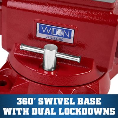 Image showing  8 in. Utility HD Bench Vise, 360 deg. Swivel Base