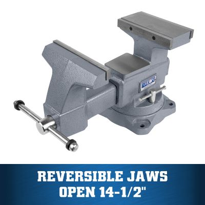 Image showing  8 in. Reversible Bench Vise, 360 deg. Swivel Base