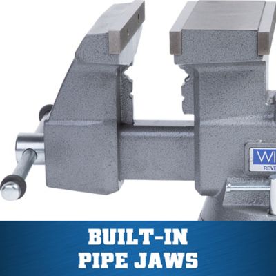 Image showing  8 in. Reversible Bench Vise, 360 deg. Swivel Base