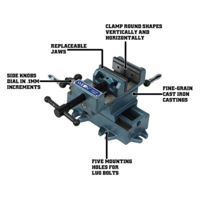 Image showing  4 in. Cross Slide Drill Press Vise