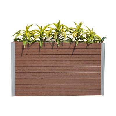 Image showing 1 th Vita Vinyl Urbana Large Parklette Planter, 16 x 56 x 33in.