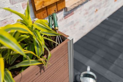 Image showing 5 th Vita Vinyl Urbana Large Parklette Planter, 16 x 56 x 33in.