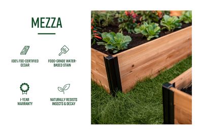 Image showing 8 th Vita Mezza Garden Bed, 4 ft. x 4 ft. x 11 in.