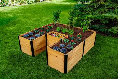 Vita Mezza Keyhole Composting Garden, 6 ft. x 6 ft.