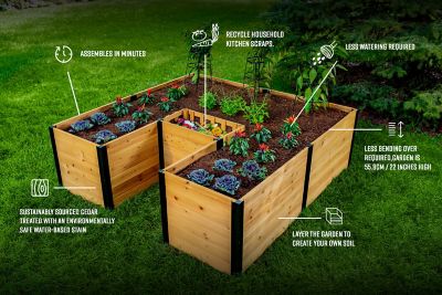 Image showing  Mezza Keyhole Composting Garden 6 x 6ft.