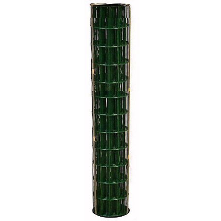 allFENZ 50 ft. x 36 in. 16 Gauge PVC-Coated Welded Wire Fence with 2 in. x 3 in. Mesh, Green
