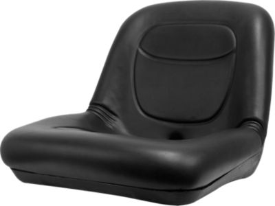 Image showing  15.5 in. Low-Back Plastic Bucket Tractor Seat, Black