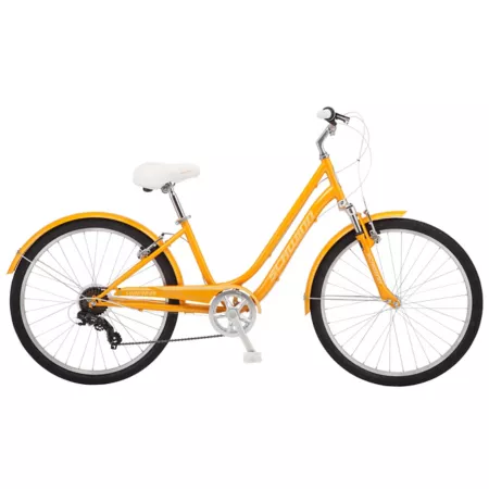 Schwinn Women's 26" Commuter Comfort Bike 7 Speed Orange Bikes