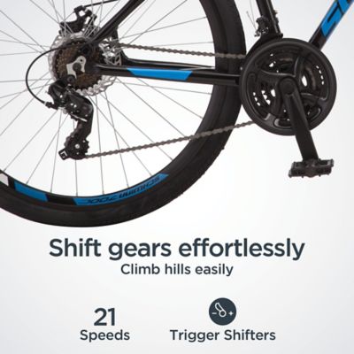 Image showing  Men's 700c 21-Speed GTX 2 Dual Sport Hybrid Bike, Black