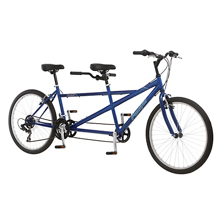 Pacific Dualie Tandem Bike, 26-Inch Wheel, 21 Speed, Unisex, Blue