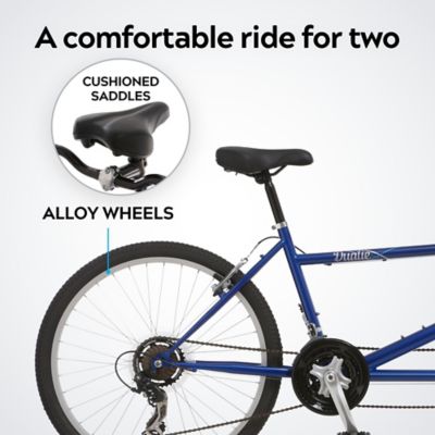 Image showing  Unisex 26 in. 21-Speed Dualie Tandem Bike, Blue