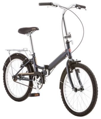 Image showing  Unisex 20 in. 1-Speed Hinge Folding Bicycle, Gray