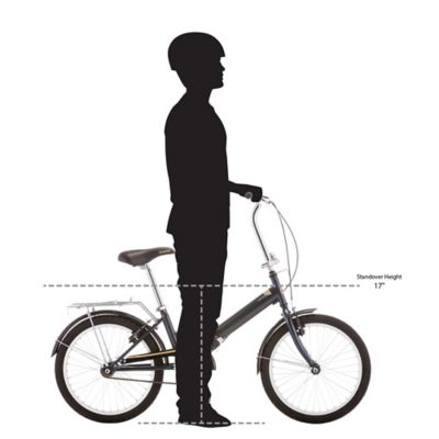 Image showing 5 th Schwinn Unisex 20 in. 1-Speed Hinge Folding Bicycle, Gray