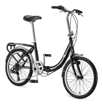 Image showing  Unisex 20 in. 7-Speed Loop Folding Bicycle, Black