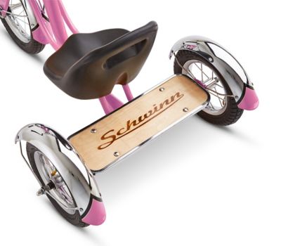 Image showing  Kids' Girls' 12 in. Roadster Retro-Style Tricycle, Ages 2-4, Pink