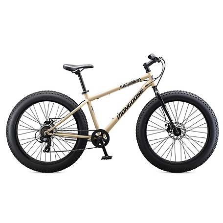 Mongoose 26 in. Malus Fat Tire Mountain Bicycle, 7 Speed, Tan