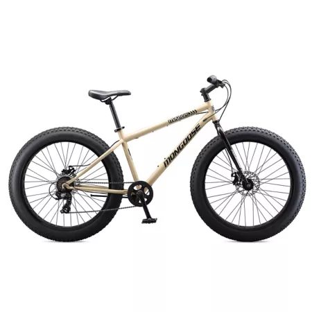 Mongoose Malus Fat Tire Men's Mountain Bike 26" 7 Speed Tan Bikes