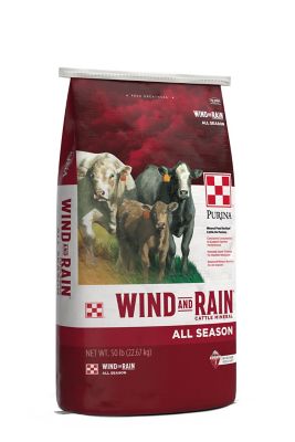 Purina Wind and Rain Summer Season 6 Complete Cattle Mineral Feed, 50 lb. Bag