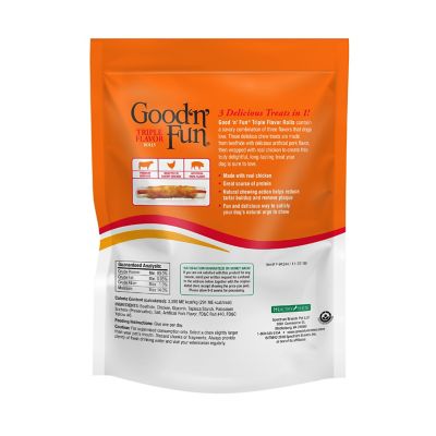 Image showing  Chicken, Beef and Pork Flavor Wrap Rolls Dog Chew Treats, 17.1 oz., 6 ct.