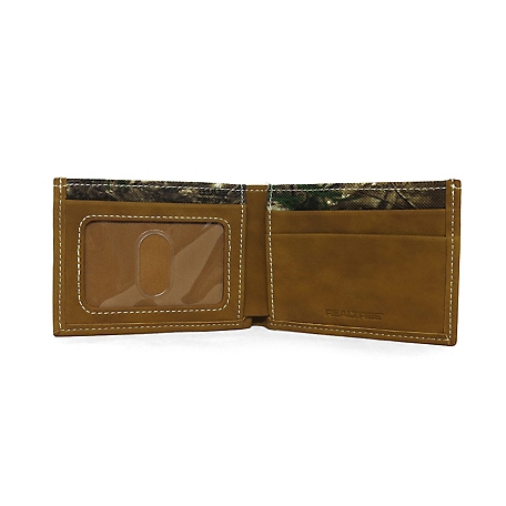 Realtree Men's Stitched Slimfold RFID-Blocking Wallet, 4.25 in. x 3 in. x 0.25 in.
