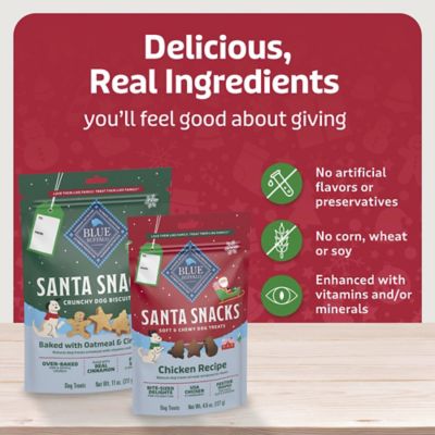 Image showing 5 th Blue Buffalo Santa Snaks Oatmeal & Cinnamon Biscuits