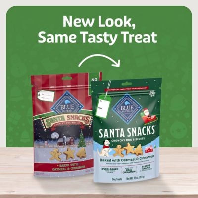Image showing 6 th Blue Buffalo Santa Snaks Oatmeal & Cinnamon Biscuits