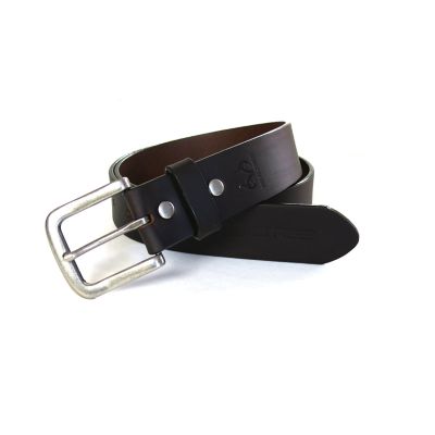 Realtree Men's Cut-Edge Non-Stitched Country Smooth Genuine Leather Handcrafted in USA Belt with Antique Buckle, 38 mm