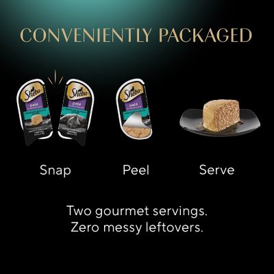 Image showing 7 th Sheba Perfect Portions Premium Pate Signature Seafood Entree Wet Cat Food, 2.6 oz., 2 pk.