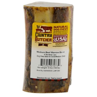 The Country Butcher Medium Beef Marrow Bone Dog Chew Treat, 1 ct.