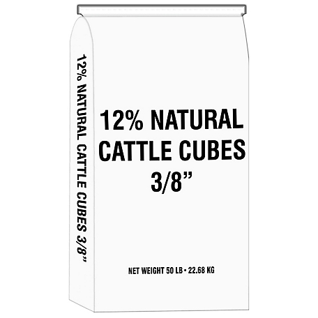 Tractor Supply 12% All Natural Cattle Feed Cubes, 50 lb.