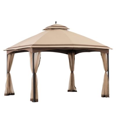 Sunjoy 10.5 ft. x 13 ft. 2-Tier Steel Patio Gazebo