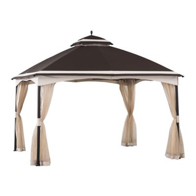 Sunjoy 10.5 ft. x 13 ft. 2-Tier Steel Patio Gazebo