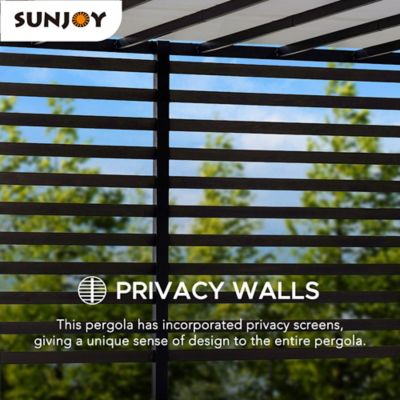 Image showing 5 th Sunjoy 10 ft. x 12 ft. Calora Pergola