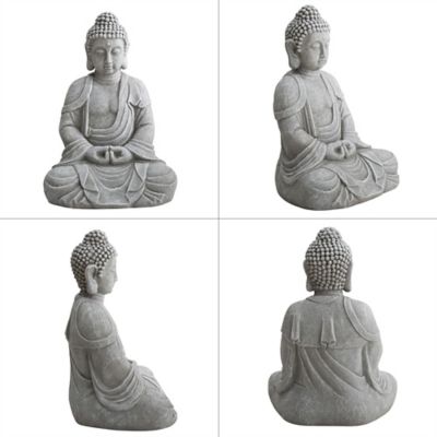 Image showing 5 th Sunjoy Woodleigh Gray Buddha Statue