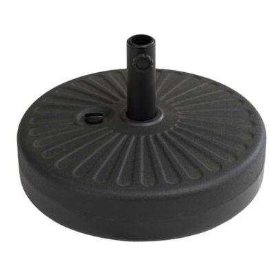 Sunjoy Universal Black Water & Sand Inject Spoke Texture Patio Umbrella Base