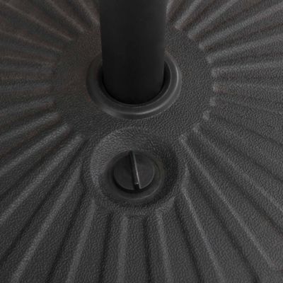 Image showing  Universal Black Water & Sand Inject Spoke Texture Patio Umbrella Base
