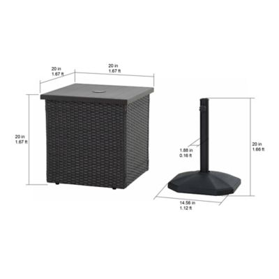 Image showing  Aderno Umbrella Stand Table