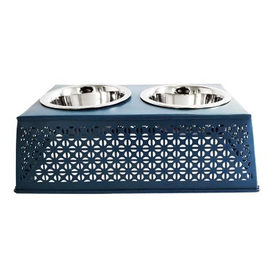 JMP Southern Style Punch Elevated Metal Pet Bowls, 2-Bowls