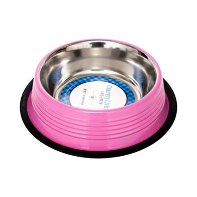 Image showing  Ribbed No-Tip Non-Skid Pet Bowls, 2 ct.
