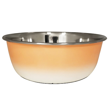 JMP Deep Dishwasher Safe Durobolz Dog Bowl with Rubber Bottom Set, 2-Bowls