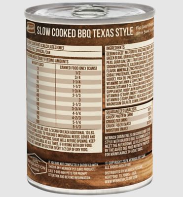 Image showing  Adult Slow-Cooked Texas-Style Braised Beef in BBQ Sauce Wet Dog Food, 12.7 oz.