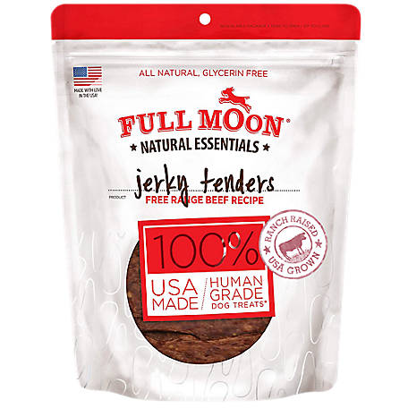 Full Moon Essentials Beef Jerky Tenders Dog Treats, 14 oz.