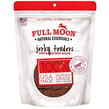 Full Moon Essentials Beef Jerky Tenders Dog Treats, 14 oz.