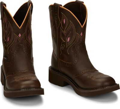 Image showing 6 th Justin Women's Gemma Shetland Round Toe Western Boots, 8 in.