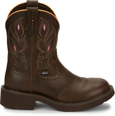 Image showing Justin Women's Gemma Shetland Round Toe Western Boots, 8 in.