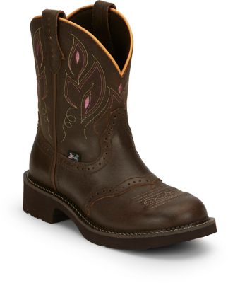Image showing 0 th Justin Women's Gemma Shetland Round Toe Western Boots, 8 in.