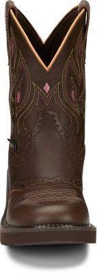 Image showing 3 th Justin Women's Gemma Shetland Round Toe Western Boots, 8 in.