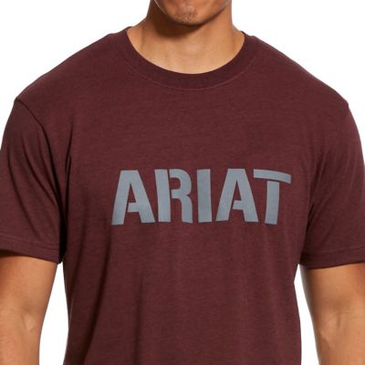 Image showing  Men's Rebar Cotton Strong Block Logo Short -Sleeve Work T-Shirt